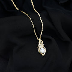 Lab Grown Diamond Flower Statement Necklace