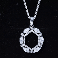 Vintage Style Lab Grown Diamond Wedding Designer Pendant