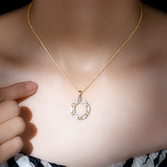 Vintage Style Lab Grown Diamond Wedding Designer Pendant