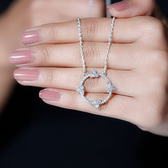 Certified Lab Grown Diamond Circle of Life Necklace