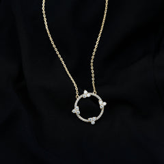 Certified Lab Grown Diamond Circle of Life Necklace