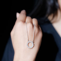 Lab Grown Diamond Designer Eternity Necklace