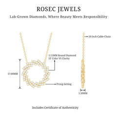 Lab Grown Diamond Designer Eternity Necklace