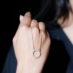 Lab Grown Diamond Designer Eternity Necklace