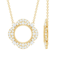 Certified Lab Grown Diamond Nature Inspired Necklace