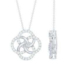 Certified Lab Grown Diamond Interlocking Circle Necklace