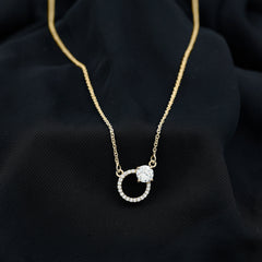 Certified Lab 6 MM Diamond Circle Of Life Necklace