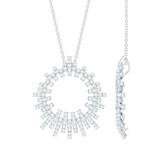 Certified Pave Set Lab Grown Diamond Eternity Necklace