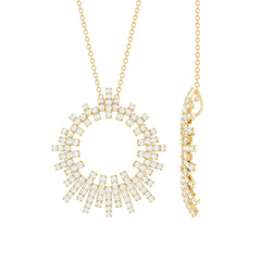 Certified Pave Set Lab Grown Diamond Eternity Necklace