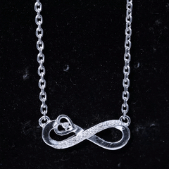 Certified Lab Grown Diamond Infinity Heart Necklace