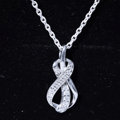 Certified Lab Grown Diamond Infinity Loop Necklace