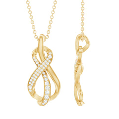 Certified Lab Grown Diamond Infinity Loop Necklace