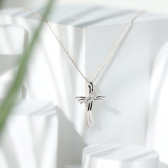 Lab Grown Diamond Designer Catholic Cross Necklace