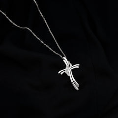 Lab Grown Diamond Designer Catholic Cross Necklace