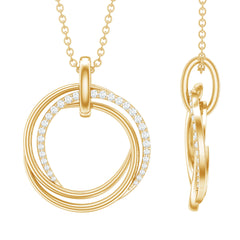 Certified Diamond Eternity Circle Necklace For Her
