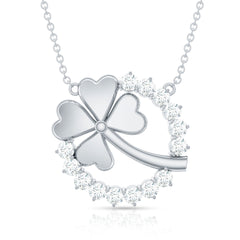 Certified Diamond Lucky 4 Leaf Necklace