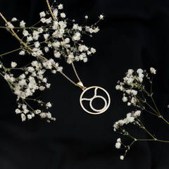 Certified Moissanite Taurus Zodiac Sign Pendant Necklace