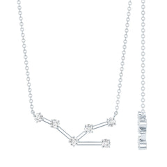 Moissanite Constellation Taurus Zodiac Sign Necklace