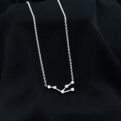 Moissanite Constellation Taurus Zodiac Sign Necklace
