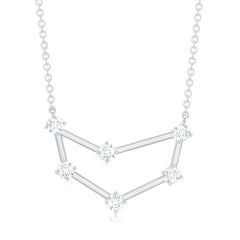 Certified Moissanite Capricorn Constellation Necklace