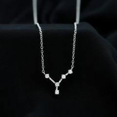 Moissanite Cancer Zodiac Constellation Necklace