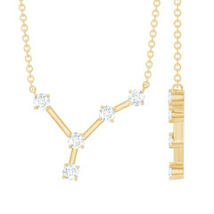 Moissanite Cancer Zodiac Constellation Necklace