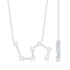 Moissanite Constellation Leo Zodiac Sign Necklace