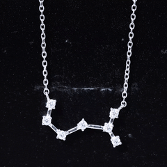 Certified Moissanite Constellation Scorpio Zodiac Necklace
