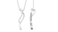 Minimal Moissanite Promise Necklace for Women