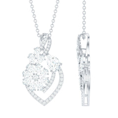 Certified Moissanite Designer Infinity Necklace With Chain