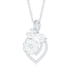 Certified Moissanite Designer Infinity Necklace With Chain