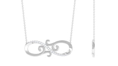 Certified Diamond Infinity Necklace in Prong Setting