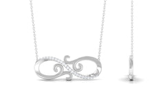 Certified Diamond Infinity Necklace in Prong Setting