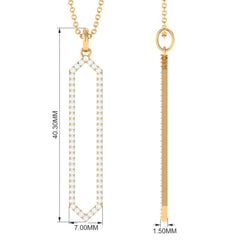 Certified Diamond Geometric Necklace For Women