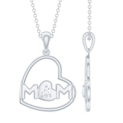 MOM Necklace with Natural Diamond