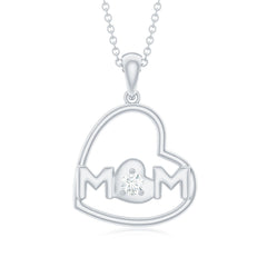 MOM Necklace with Natural Diamond