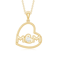 MOM Necklace with Natural Diamond