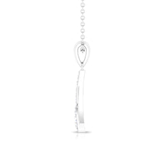 Certified Round Cut Diamond Cluster Necklace