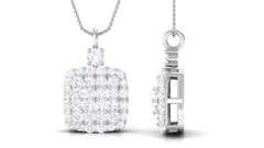 1/4 CT Certified Moissanite Bridal Pendant in Prong Setting