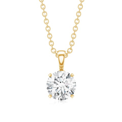 1 CT Certified Moissanite Solitaire Pendant in Claw Set