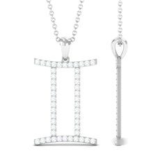 Gemini Necklace with Certified Lab Grown Diamond