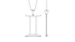 Gemini Necklace with Certified Lab Grown Diamond