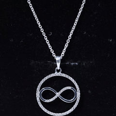 Diamonds Infinity Eternity Pendant Necklace