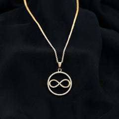 Diamonds Infinity Eternity Pendant Necklace