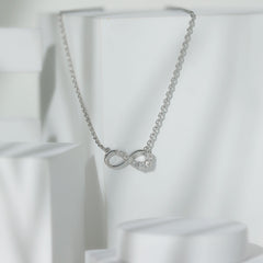Diamond Infinity Pendant Necklace For Women