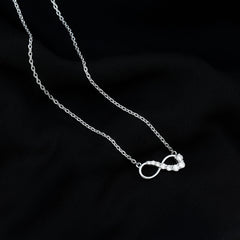 Diamond Infinity Pendant Necklace For Women