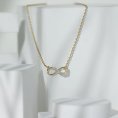 Diamond Infinity Pendant Necklace For Women