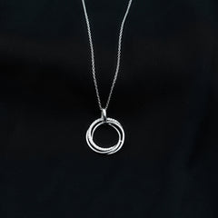 Certified Diamond Eternity Circle Necklace For Her