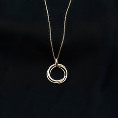 Certified Diamond Eternity Circle Necklace For Her
