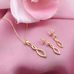 Diamond Infinity Jewelry Set for Women